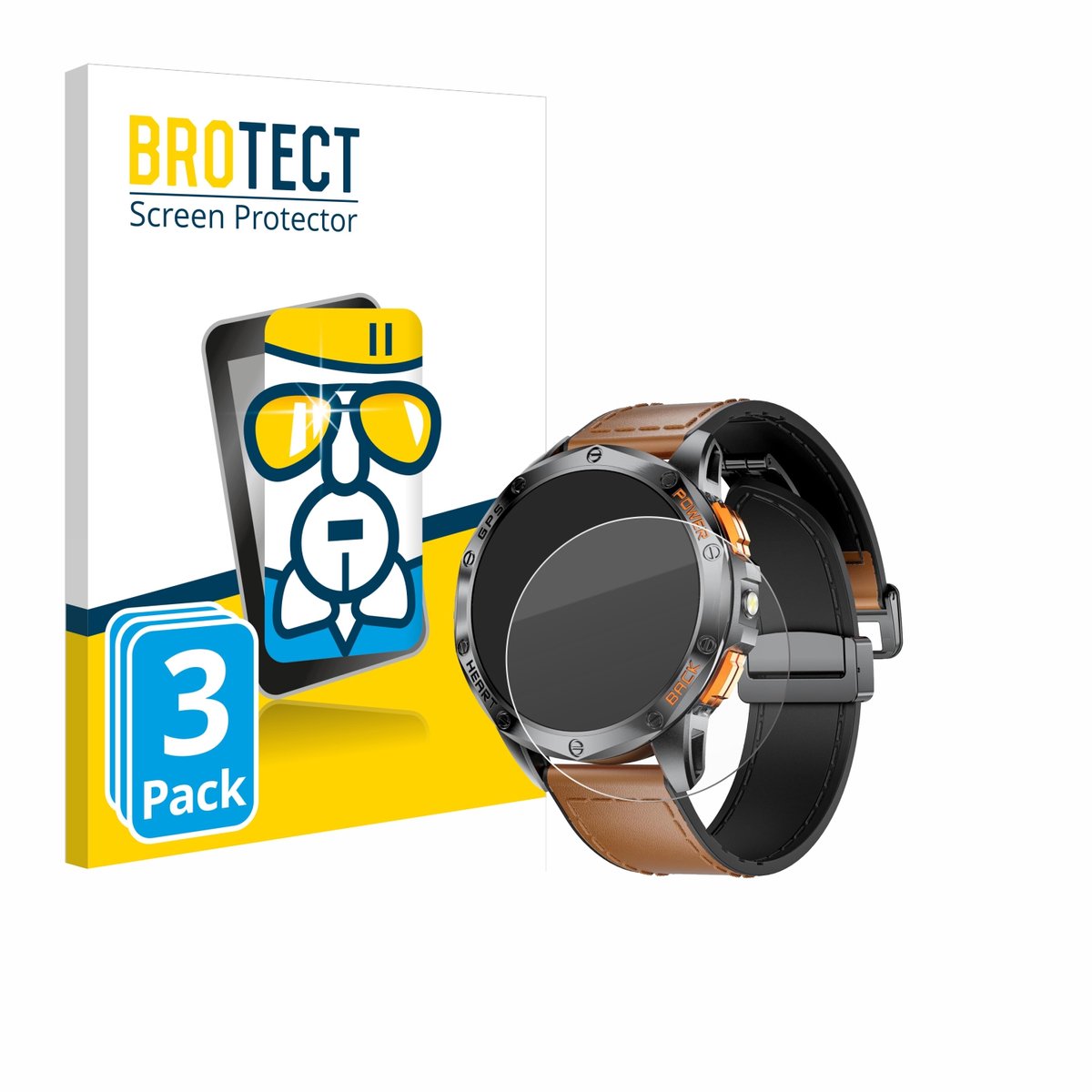 Screenprotector 3 Stuks voor Dremac DM1-F 1.43" Beschermglas transparant