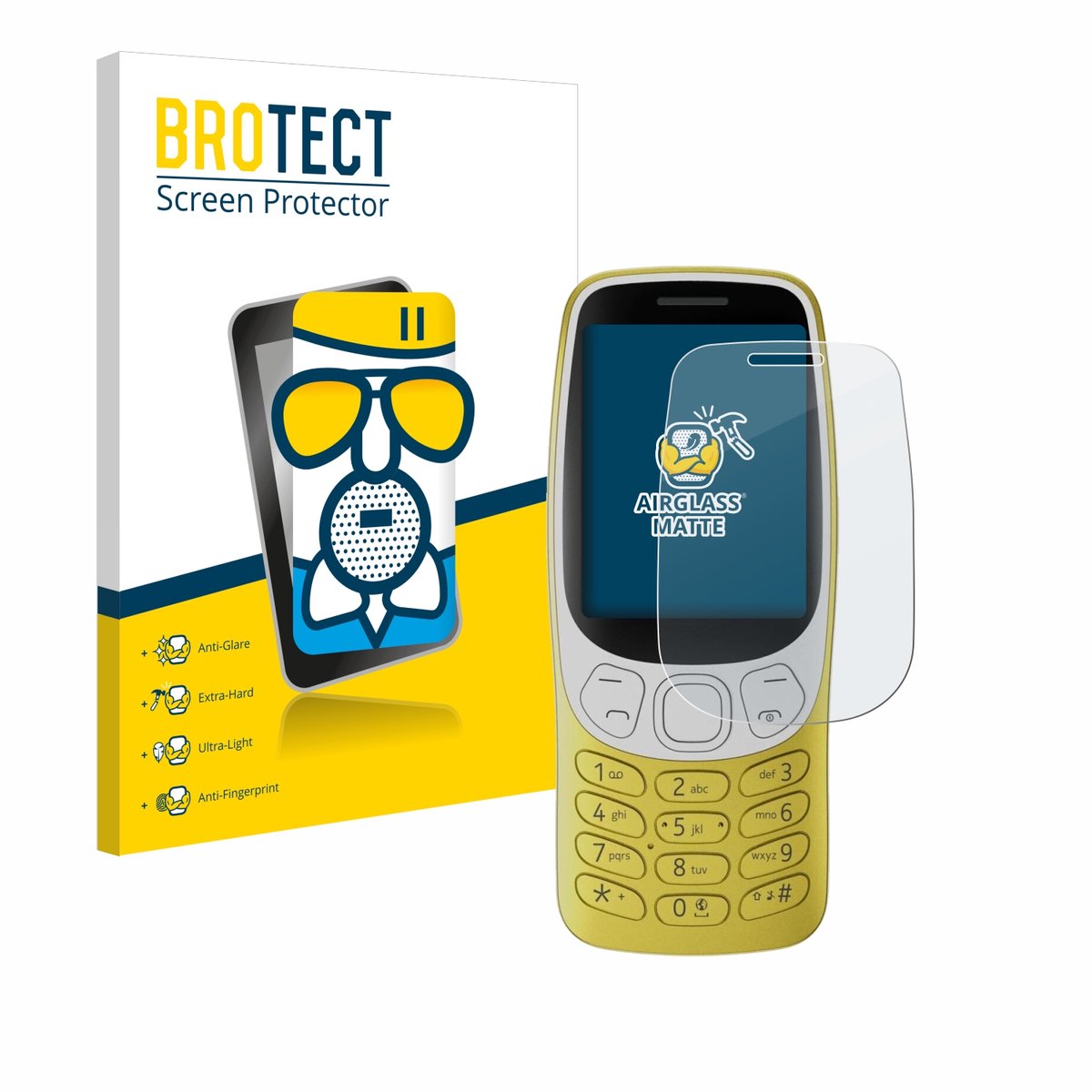 BROTECT - Screenprotector voor Nokia 3210 - Folie Beschermfolie Beschermglas matte
