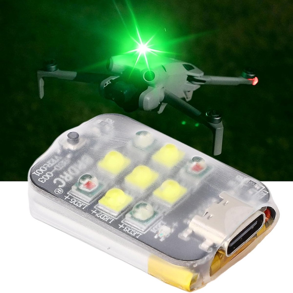 Universele Drone Stroboscoop Verlichting Nachtvlucht Anti-botsing Licht Wit Rood Groen