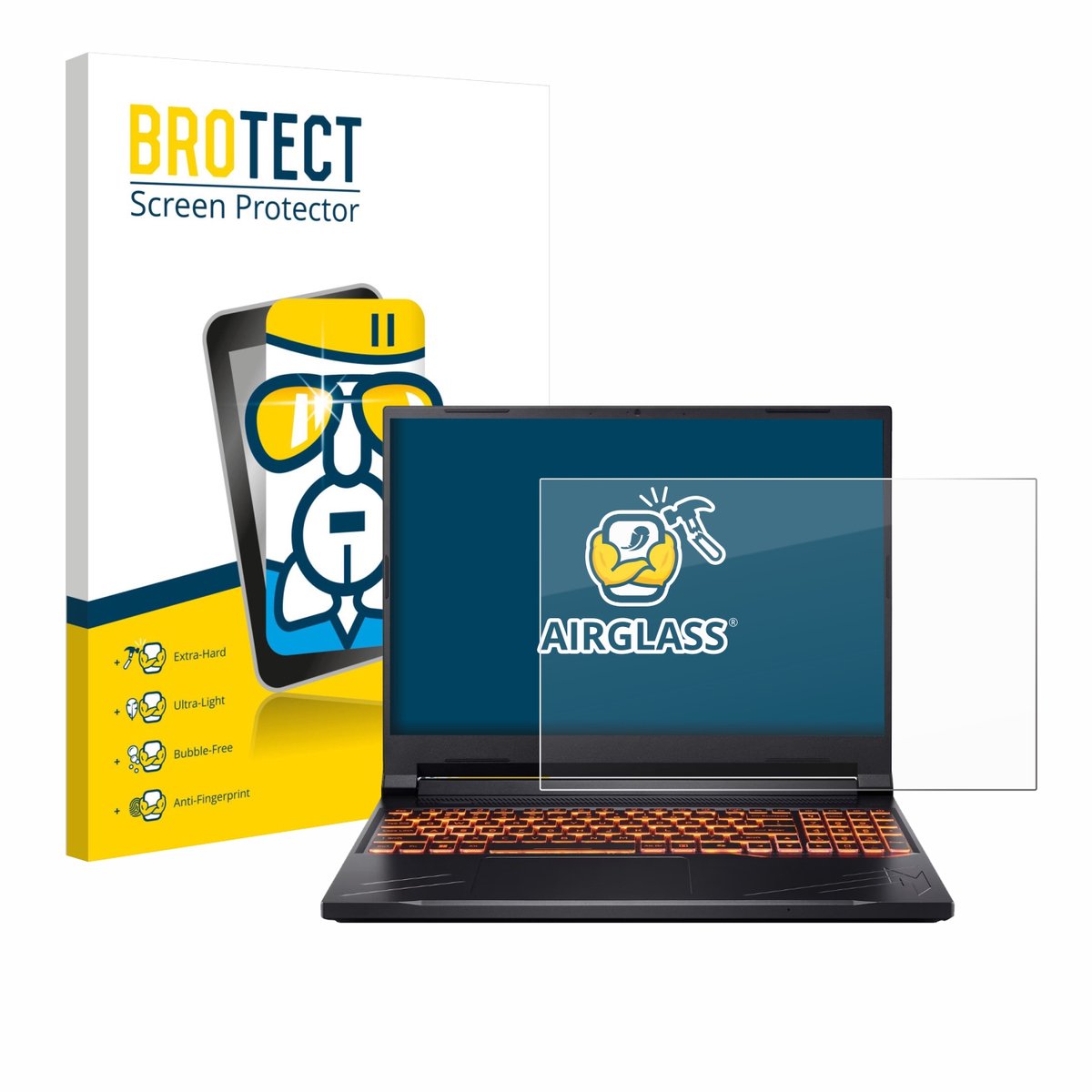 Screenprotector voor Acer Nitro V 16 Beschermglas transparant