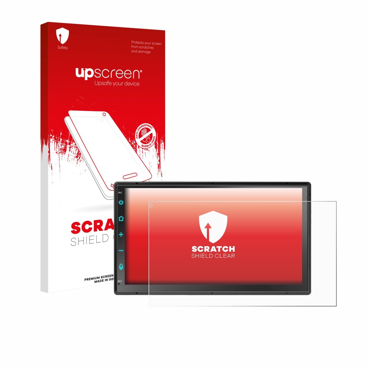 upscreen - Screenprotector voor Atoto F7 WE F7G2B7WE 7" - Folie Beschermfolie transparant