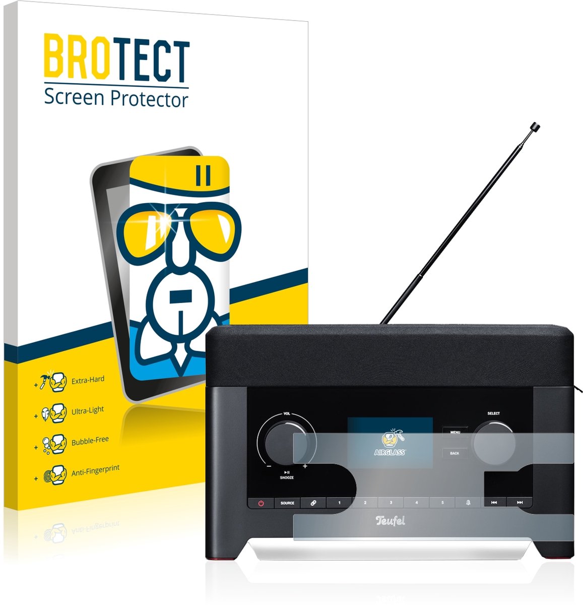 Screenprotector voor Teufel Radio 3sixty Beschermglas transparant