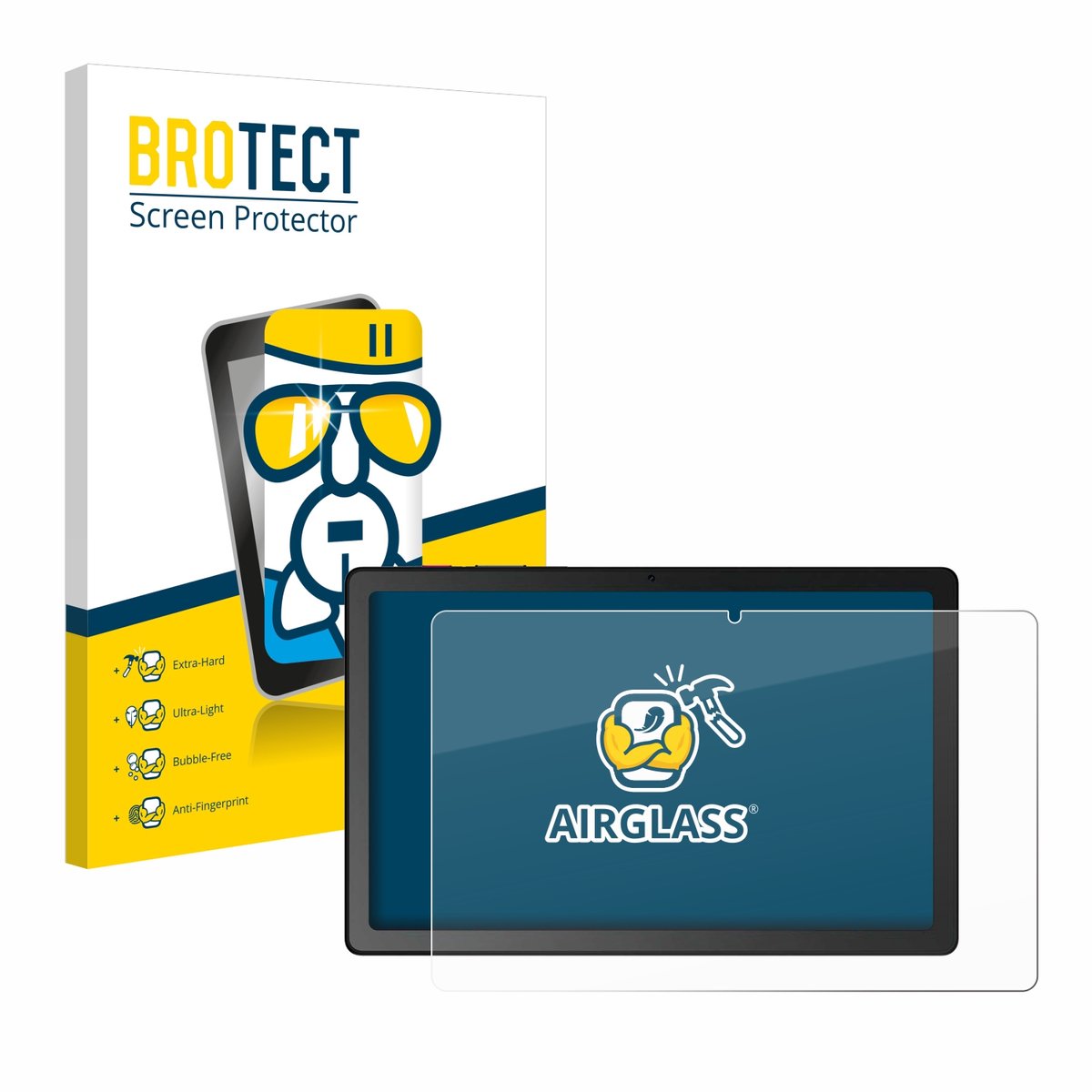 Screenprotector voor Telekom T Tablet Beschermglas transparant