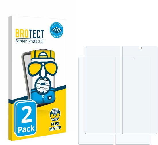 BROTECT - Protection d'écran pour Samsung Galaxy Z Fold 3 5G (Écran intérieur) - Film de protection mat couverture complète (2 pièces)