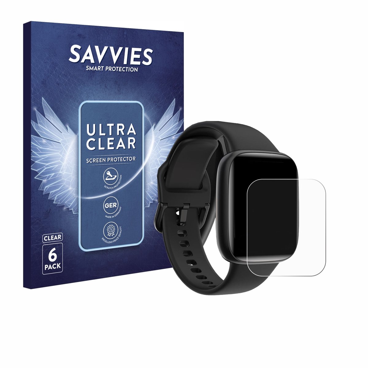Savvies - Screenprotector voor Enomir GTX20 1.85" - Folie Beschermfolie transparant 6 Stuks