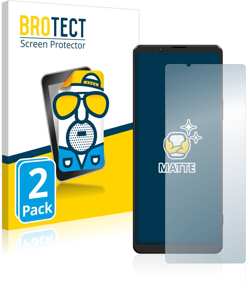 BROTECT - Screenprotector voor Sony Xperia 1 III - Folie Beschermfolie matte 2 Stuks