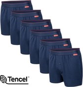 Lot de 6 boxers amples Undiemeister - Boxers homme - Sous Sous-vêtements - Slips homme - Fabriqués en Mellowood - Boxer - Storm Cloud (Blauw) - Lot de 6 - L