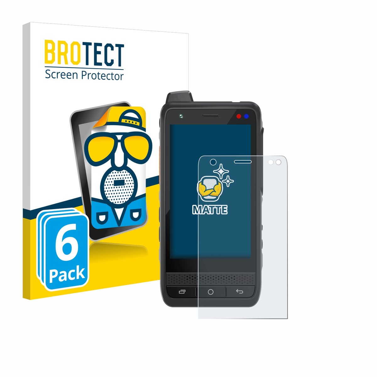 BROTECT - Screenprotector voor Uniwa F400 - Folie Beschermfolie matte 6 Stuks
