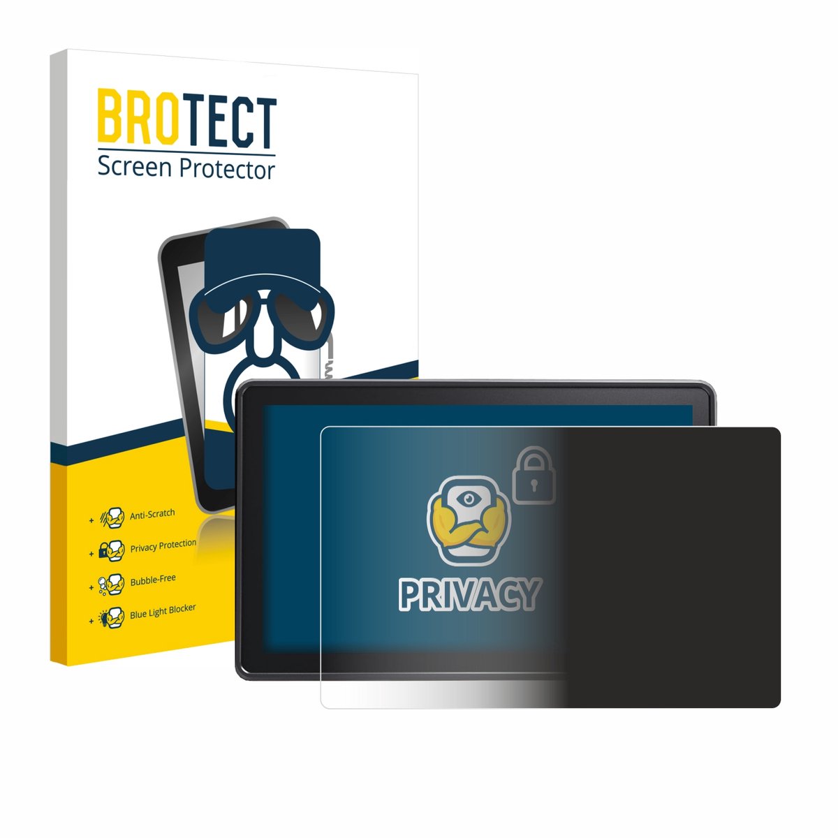 BROTECT - privacy screenprotector voor Osee G7 Pro - Folie Beschermfolie Blauwlichtfilter