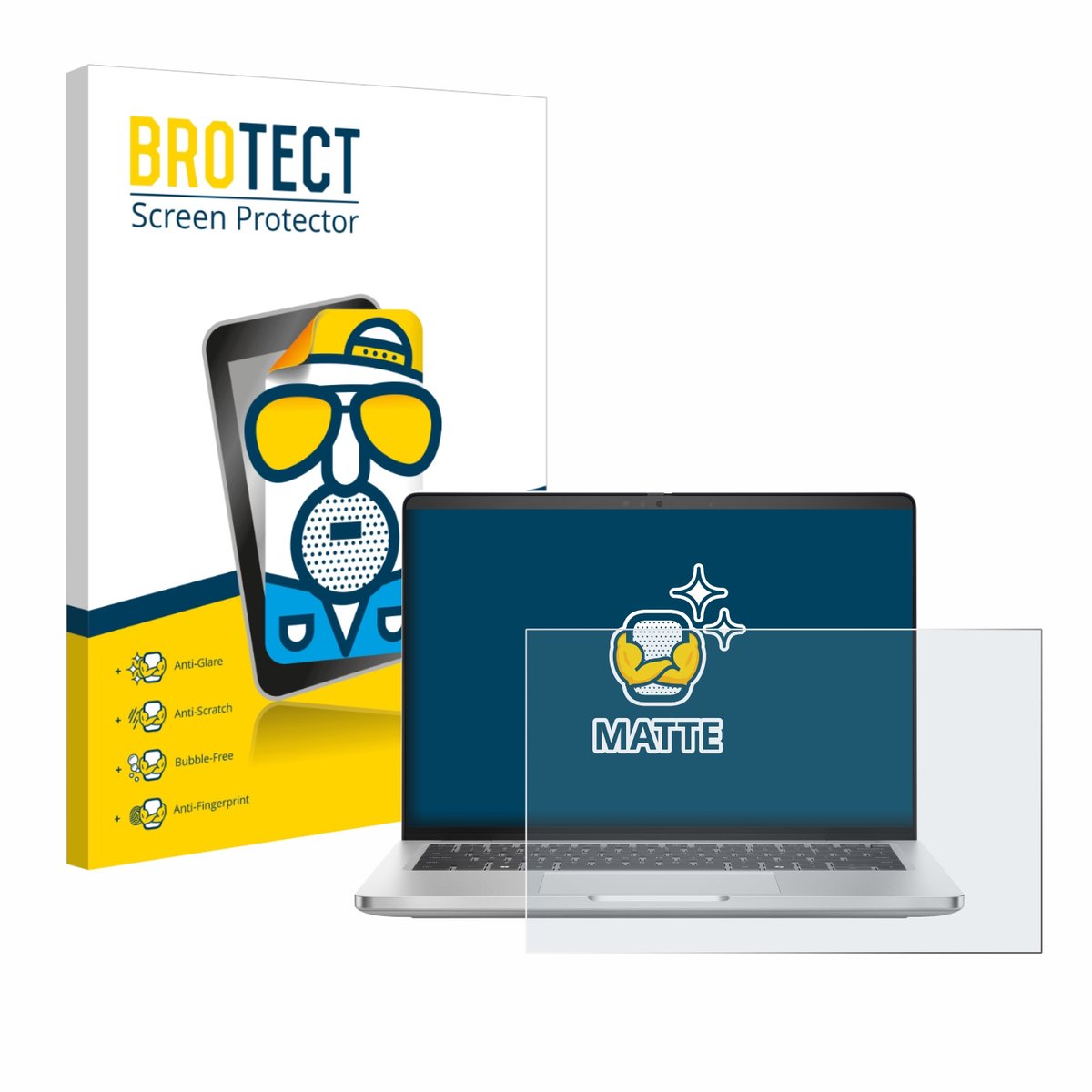 BROTECT - Screenprotector voor Dell Pro 14 Plus PB14250 - Folie Beschermfolie matte