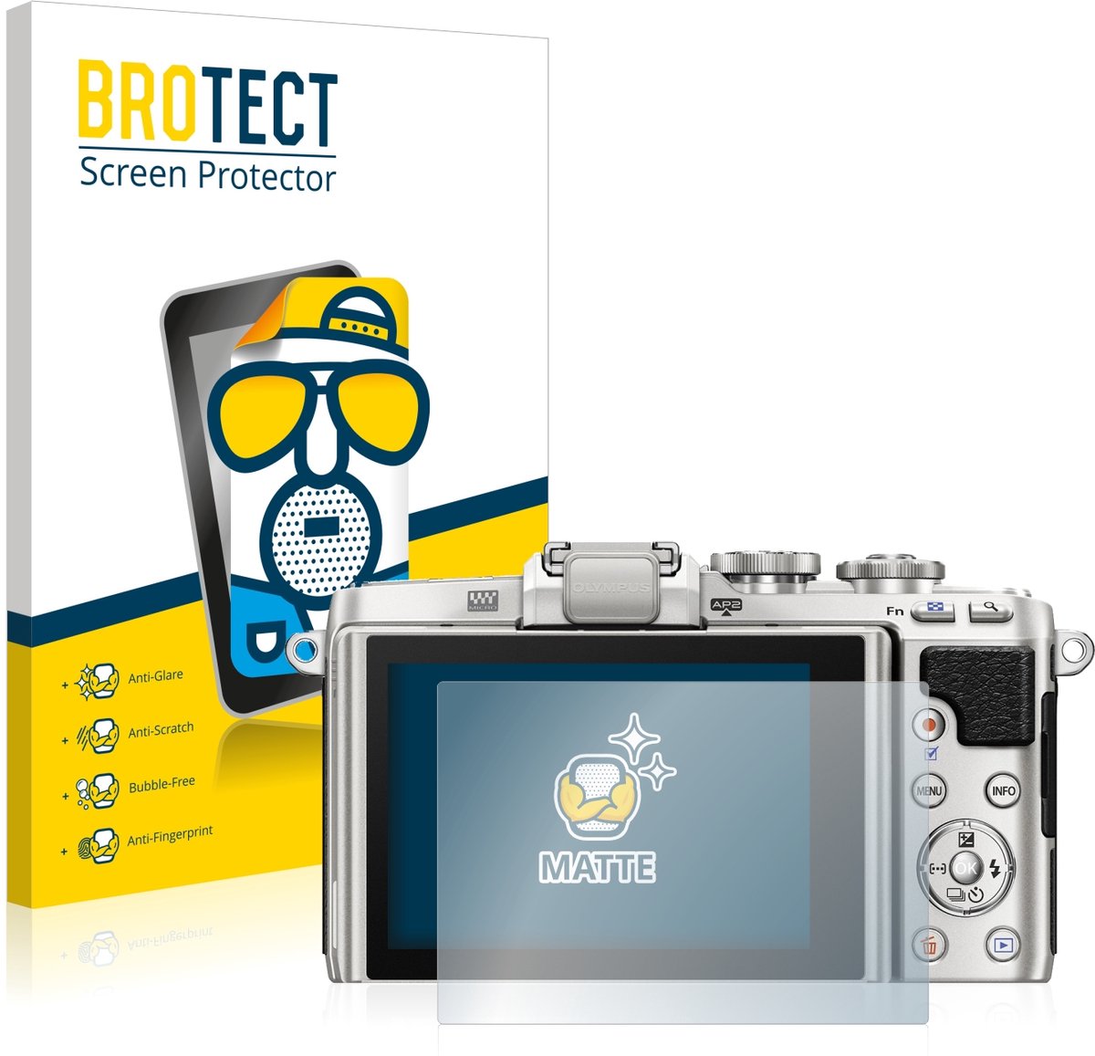 BROTECT - Screenprotector voor Olympus PEN E-PL7 - Folie Beschermfolie matte 2 Stuks