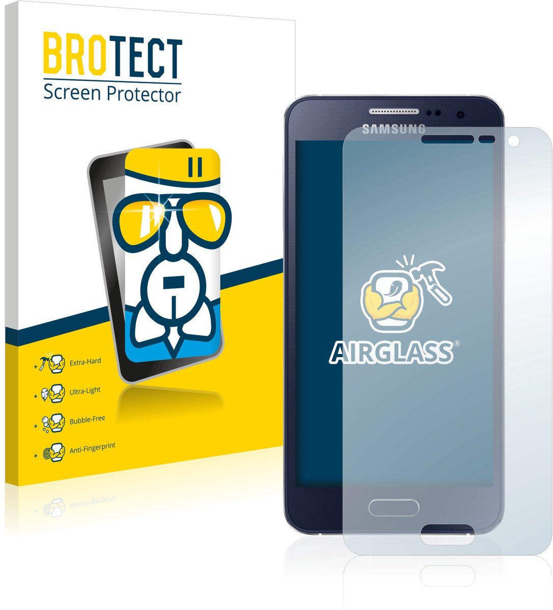 Screenprotector voor Samsung Galaxy A3 2015 Beschermglas transparant