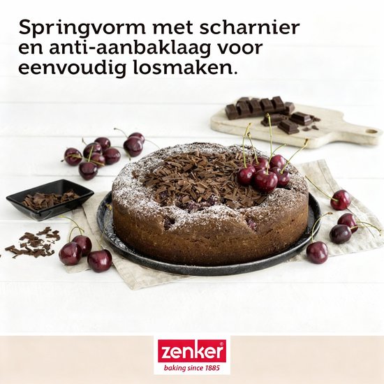 Springvorm met scharnier 24 cm Zenker Black Metallic
