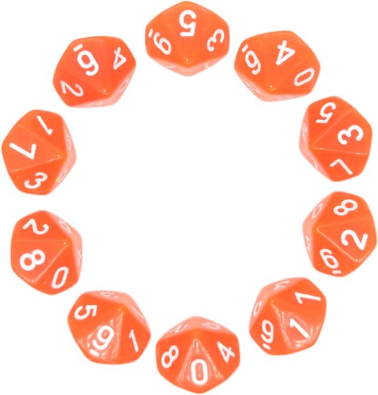 Sharplace 20pcs Dés Jeux de Rôle D10 Polyédriques en Acrylique - Rouge + Bleu Sharplace 20pcs Dés Jeux de Rôle D10 Polyédriques en Acrylique - Rouge + Bleu