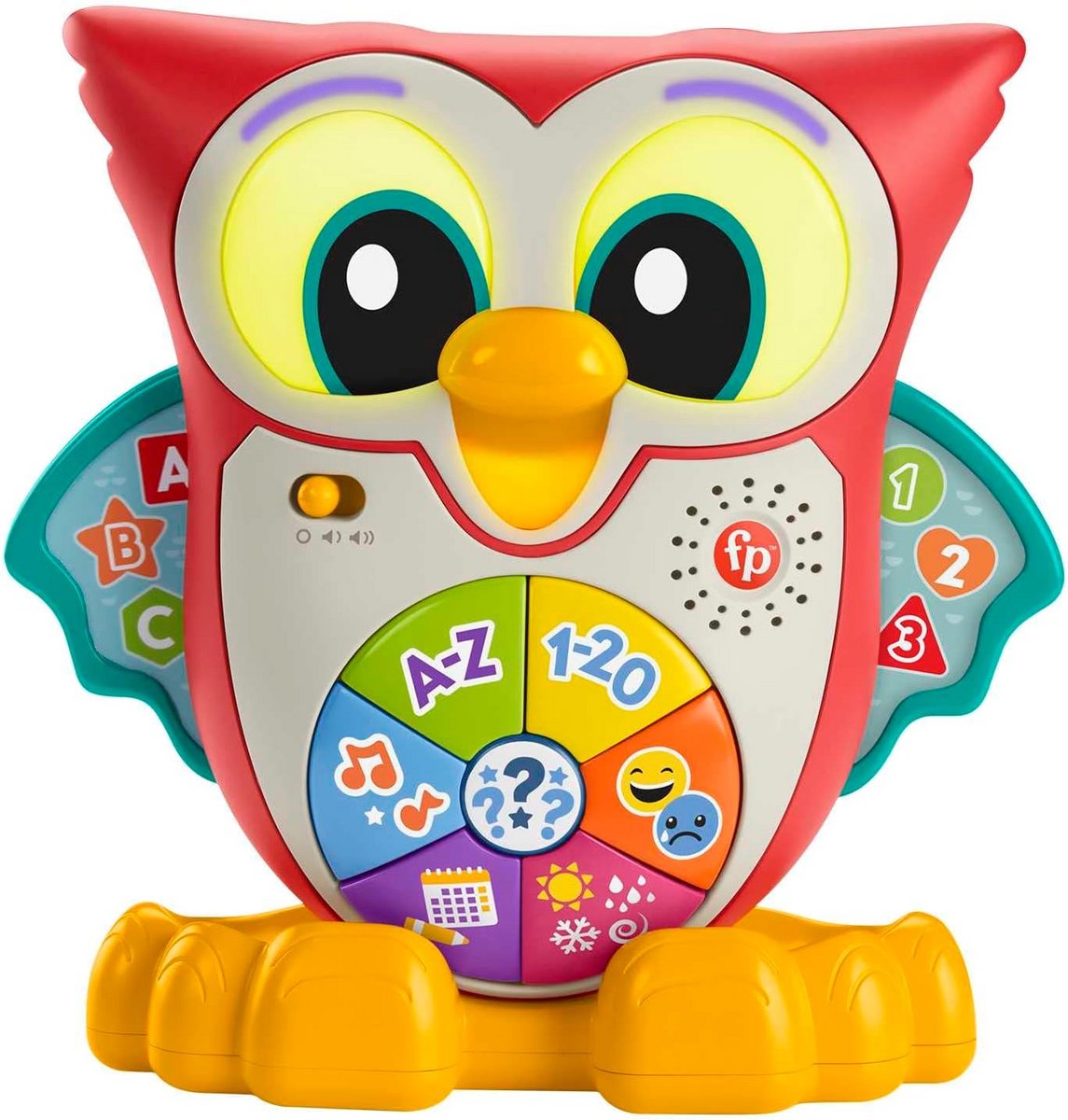Interactieve Grijze Uil met Lichtjes en Geluiden voor Baby's en Peuters
