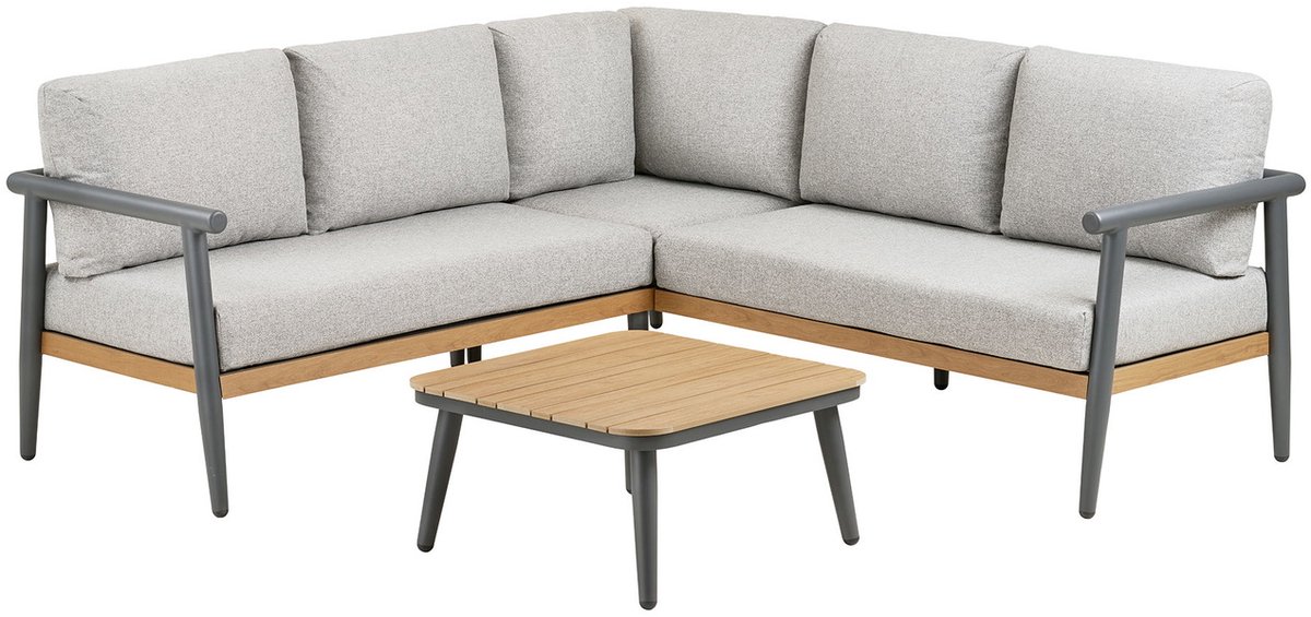 House Nordic Hoekloungeset Comillas - Antraciet/Grijs