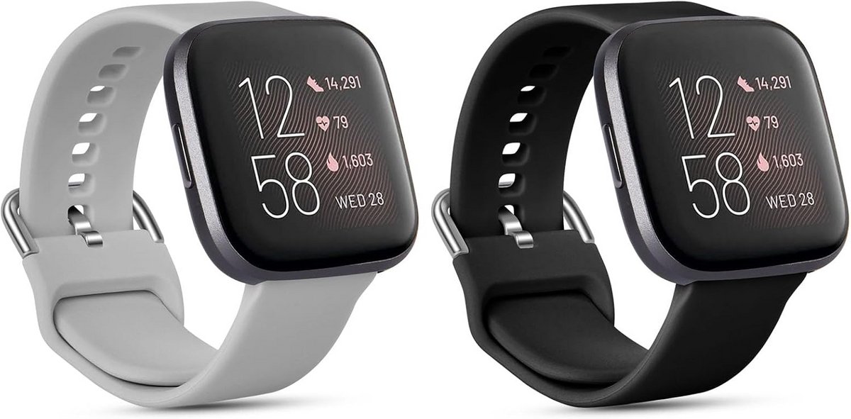 Siliconen Horlogeband voor Fit-bit Versa 2/3/4 - Zacht en Zweetbestendig