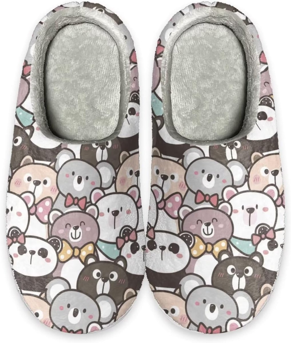Katoenen Pantoffels - Huis Slipper - Binnen Gebruik - Antislip Zool - 6 Maten