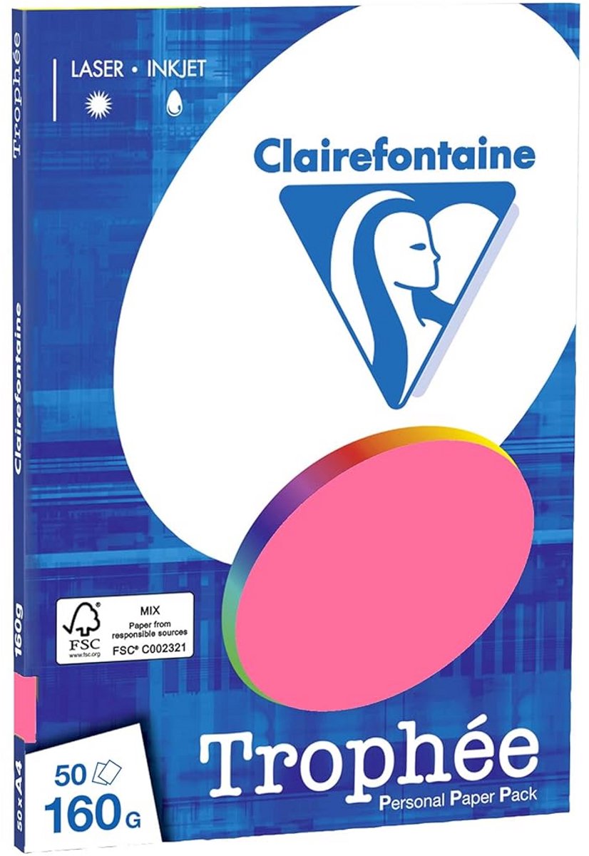 Printerpapier A4 160g Eosin 50 Vel FSC EU Ecolabel