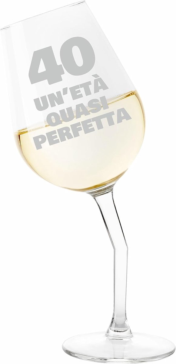 Gegraveerd Wijnglas 50cl - Cadeau voor Verjaardag met Naam en Geboortedatum