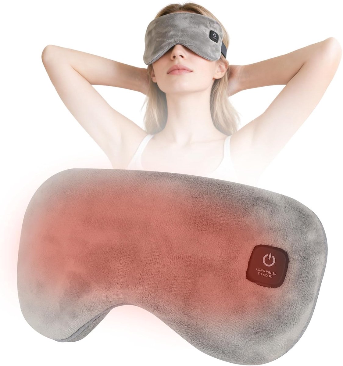 Oogmasker Warmte - Verwarmend Masker - Ontspanning Ogen - Verstelbare Temperatuur - 26.3 x 10.6 cm
