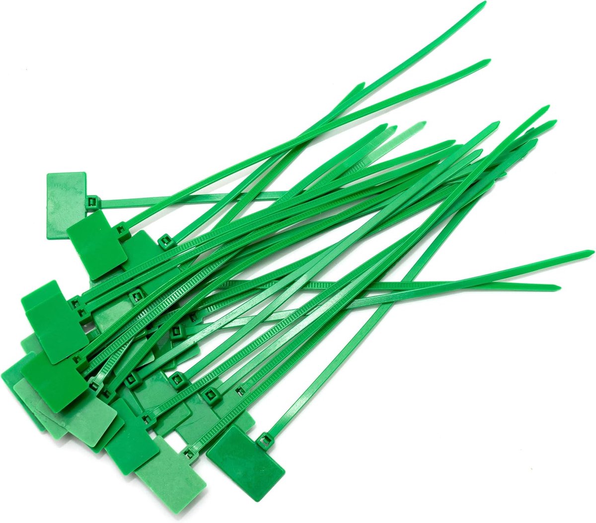 Kabelbinders Beschrijfbaar - Markeerstrips Kabel - Kabel Organisatie - Met Opschriftveld - 165 mm 100 Stuks - Diverse Kleuren