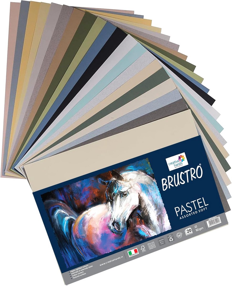 Pastelpapier A5 160 GSM - Assortiment Heldere en Zachte Tinten (40 Vellen) — cadeau in Hobby - foto 5