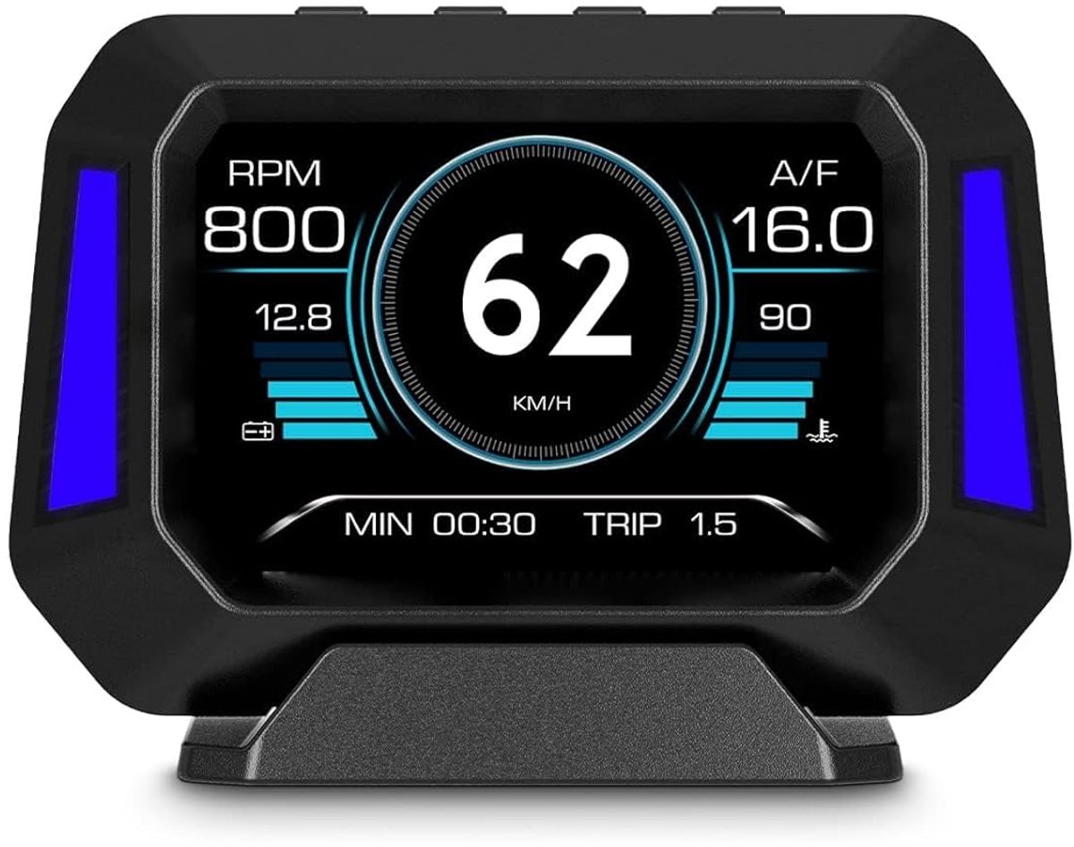 Universele Auto Head-Up Display (HUD) met Snelheidsmeter en Hellingsmeter