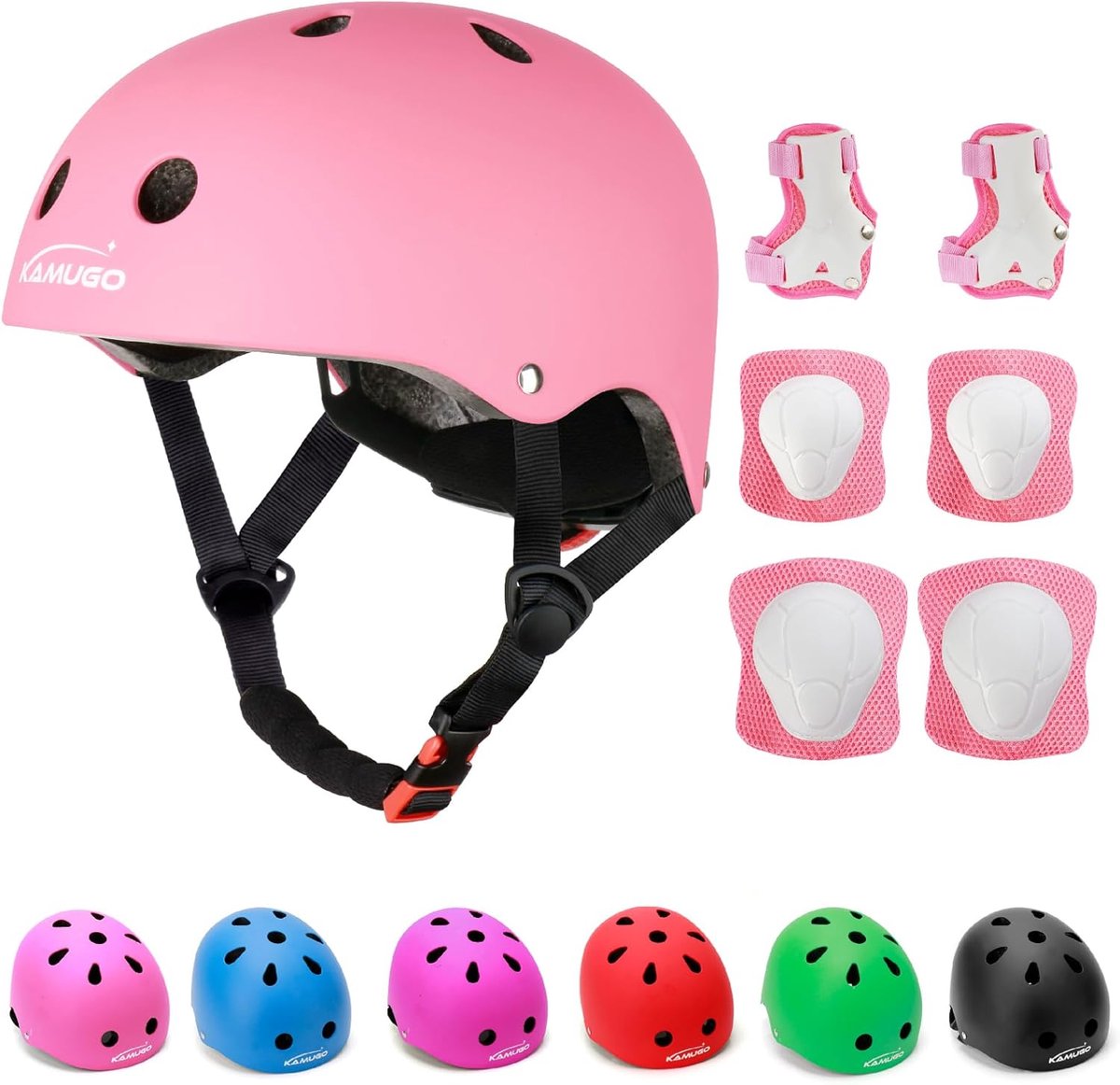 Kinder Helm Met Compleet Set Knie- en Elleboogbeschermers voor Fietsen, Skateboarden en Scooter
