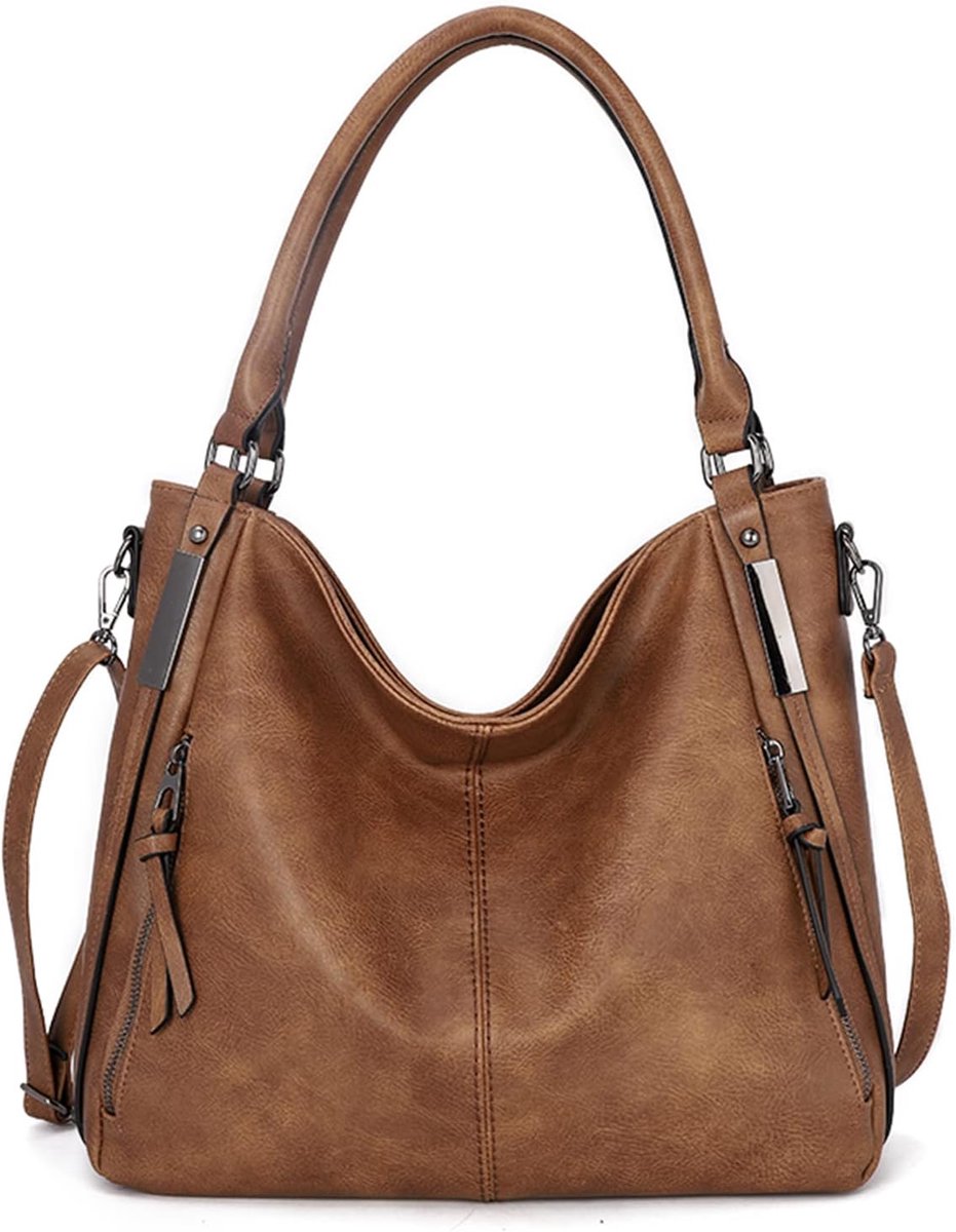 Grote Dames Handtas Leerlook Waterdicht Shopper Reistas Werk School