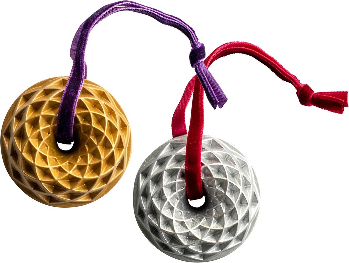 Decoratieve Bundt Cake Vormpjes Set - Goud en Zilver - 2 Stuks