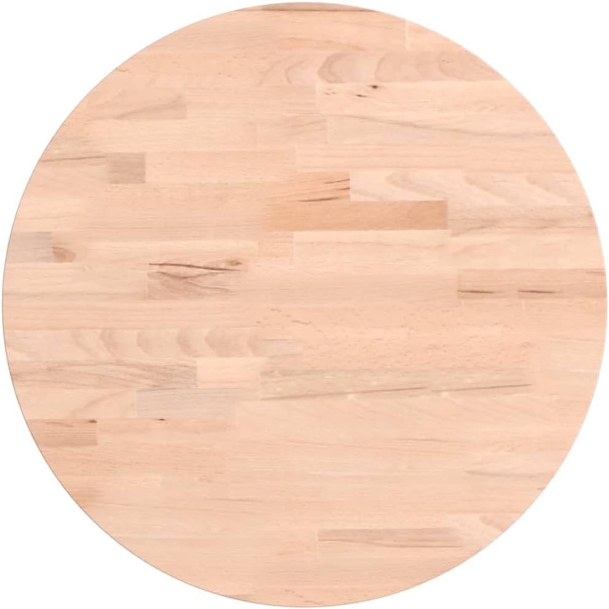 Ronde Tafelblad Massief Beukenhout 40x2,5 cm
