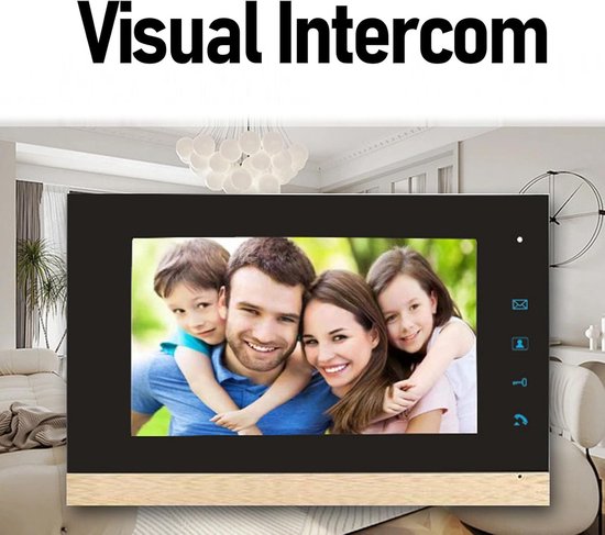 Videofoon Deurbel Systeem met 7 Inch Monitor voor Villa en Kantoor van Merkloos — afbeelding 4