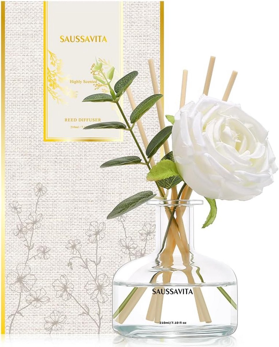 Luxe Rietstokjes Diffuser Set met Bloemengeur voor Langdurige Huisparfum
