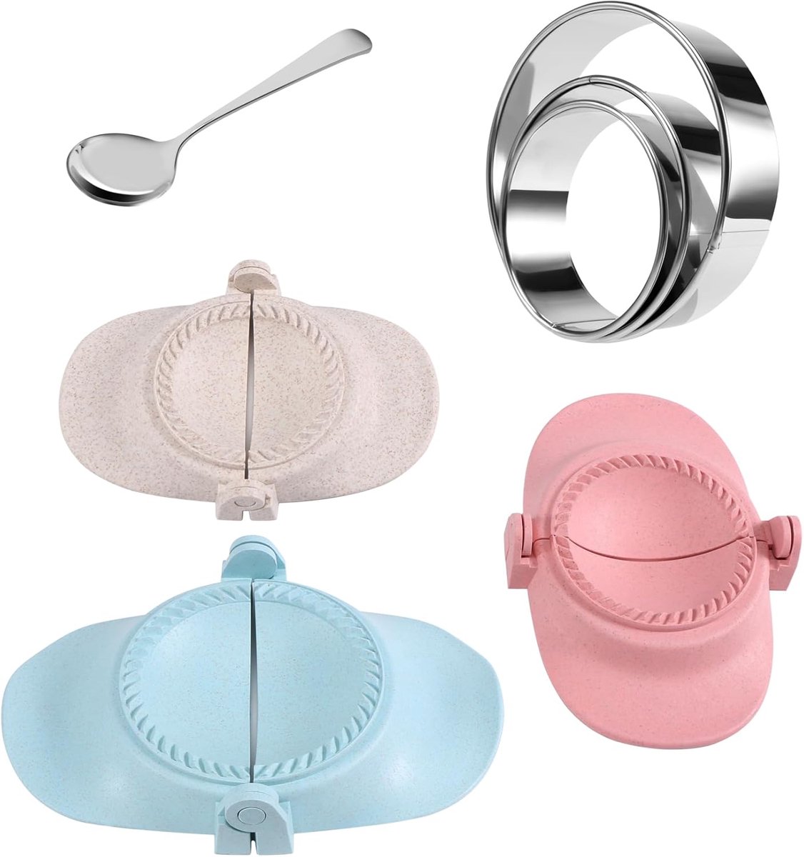 Ronde Ravioli- en Dumplingvorm Set voor Zelfgemaakte Pasta