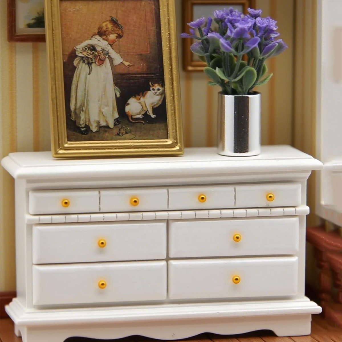 3-Delige Poppenhuis Meubelset Miniatuur 1:12 Moderne Stijl Accessoires