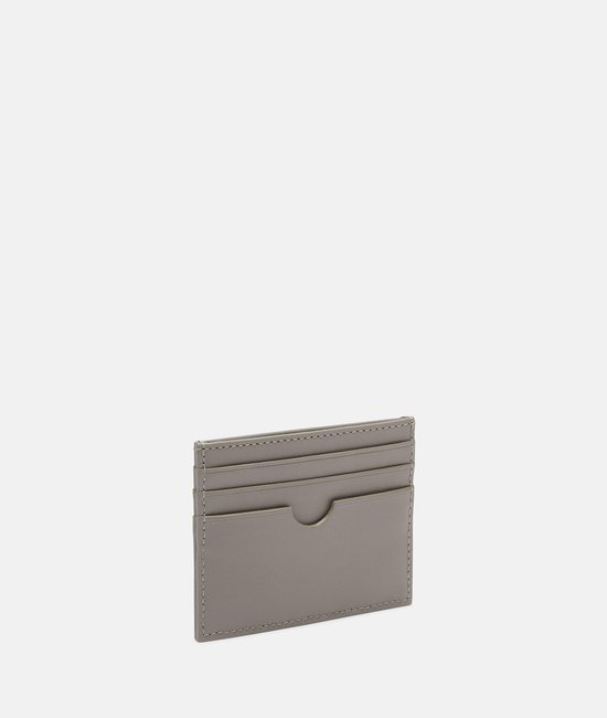LIEBESKIND BERLIN Cuir Étui pour carte de crédit Soft Nappa Card Holder Neutral Gray Taupe
