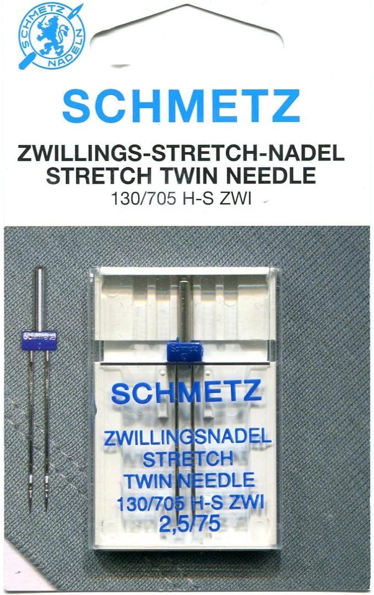 Tweeling Naaimachine Naald voor Universeel Gebruik - Verschillende Maten (2.5mm Tussenruimte)