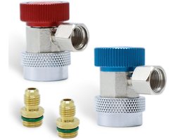Set van 2 Snelkoppelingen voor Auto Airco Systemen R134a en R12