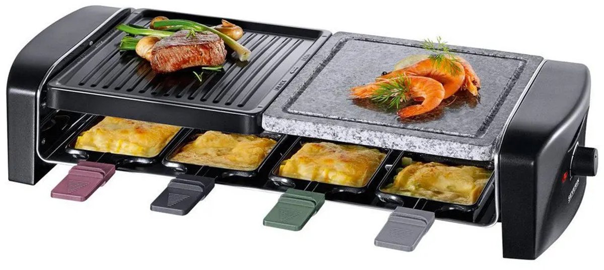 Severin RG 9645 - Raclette/Steengrill - 8 Personen