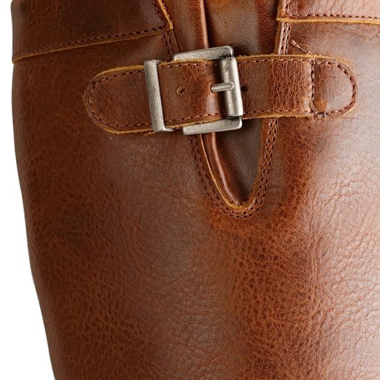 Travelin Varde Leren dameslaars Wol gevoerd Cognac Bruin Leer Maat 41 Travelin Varde Leren dameslaars Wol gevoerd Cognac Bruin Leer Maat 41