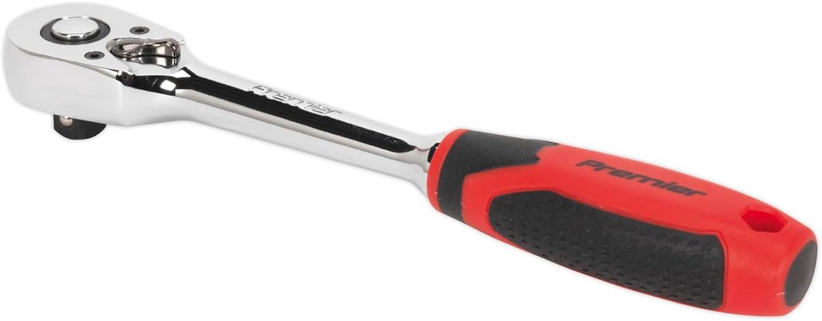 Ratelsleutel 1/2 inch Vierkant Aandrijving met Flip Kop - Verchroomd