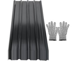 24 Stuks Antraciet Golfplaten Dakbedekking Staal 7m² Robuust en Weerbestendig