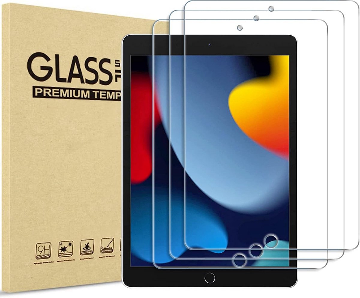 3 Stuks Screenprotector voor iPad 10.2 Inch 9e 8e 7e Generatie - Gehard Glas