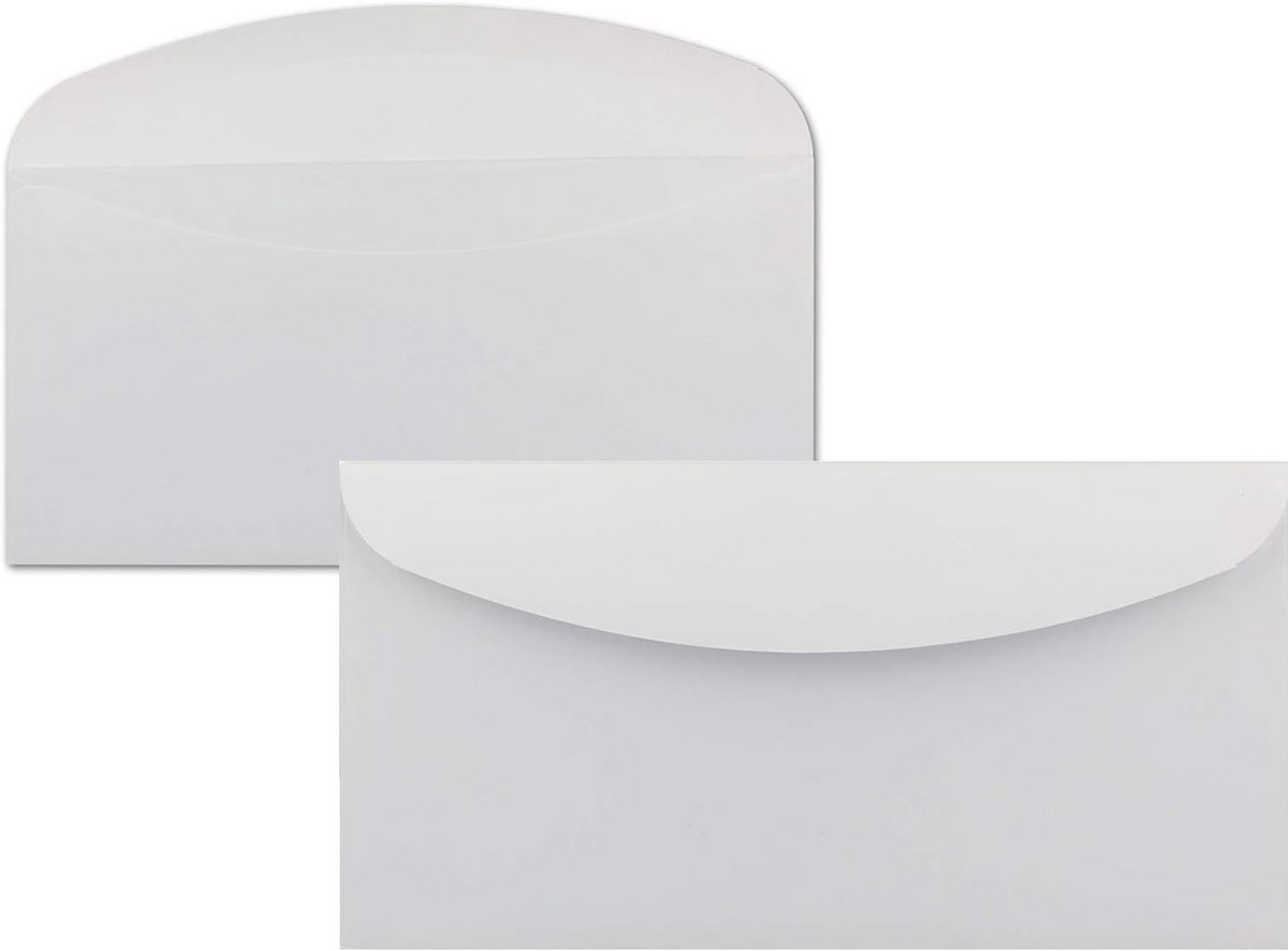 DIN Lange Enveloppen Wit C6/5 Met Natte Kleeflaag (25 Stuks)