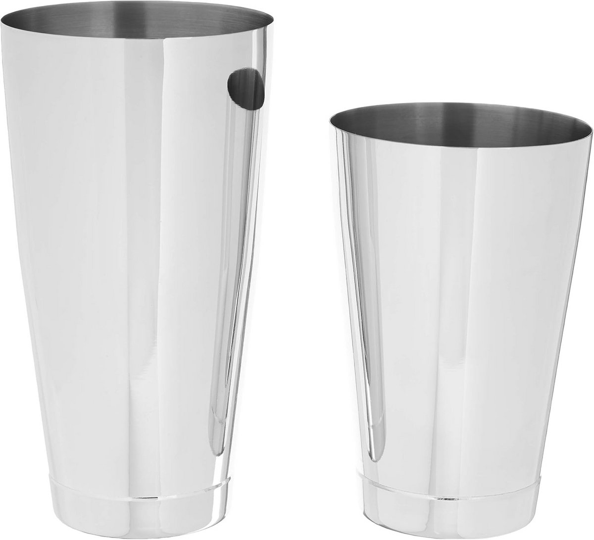 Barfly Gewogen Cocktail Mixing Shaker Tin, Roestvrij staal, Set 18oz en 28oz