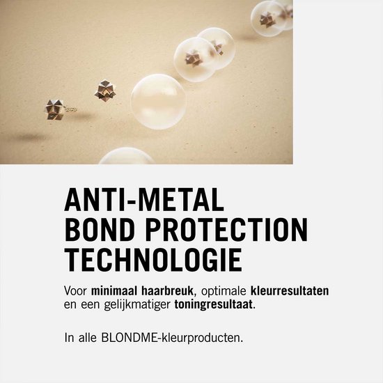 Anti-Metal Bond Protection Technologie voor minimaal haarbreuk, optimale kleurresultaten.