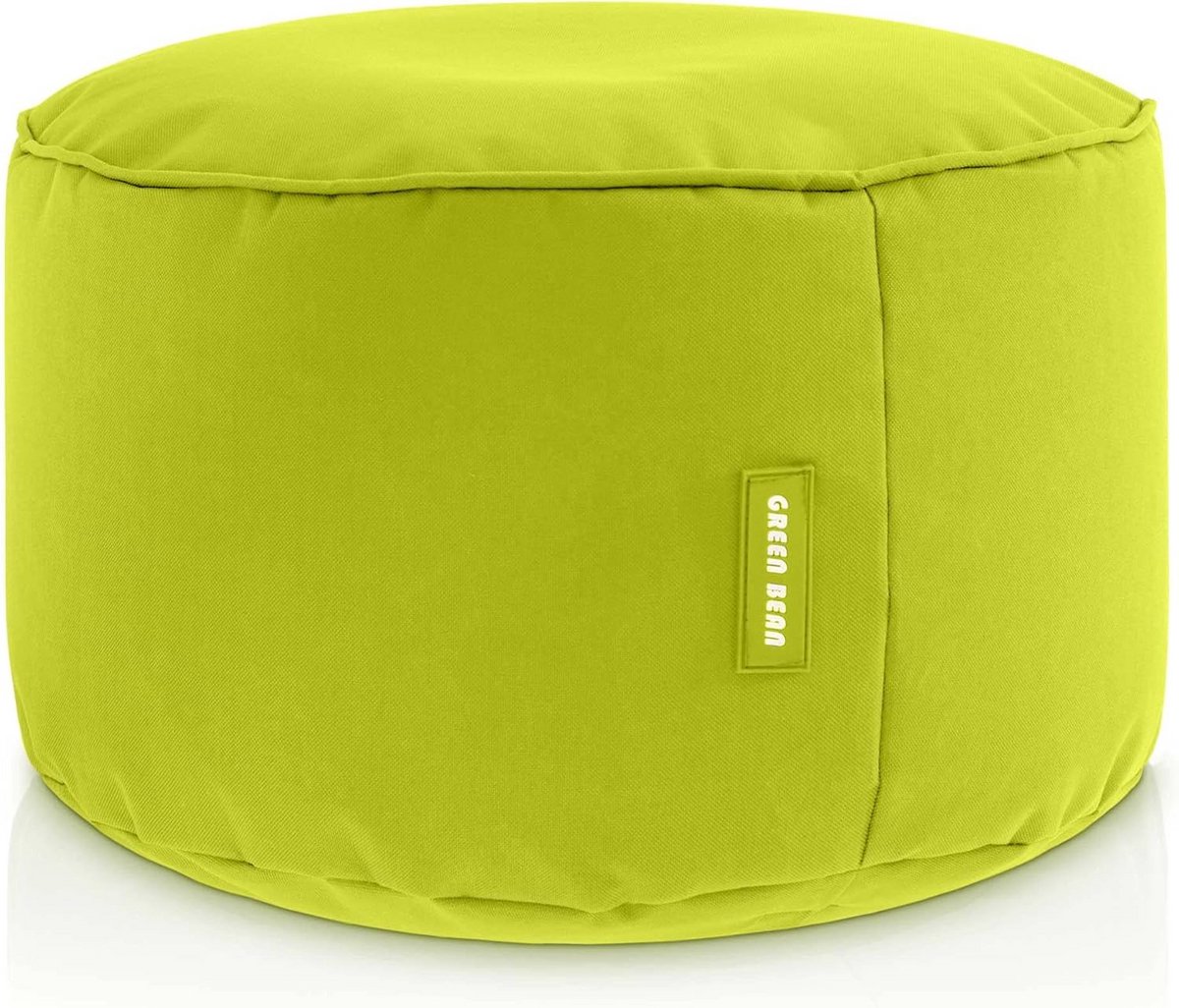 Zitpoef en Voetenbankje Lichtgroen 45x25 cm met EPS Parelvulling - Comfortabel Krukje voor Kinderen en Volwassenen