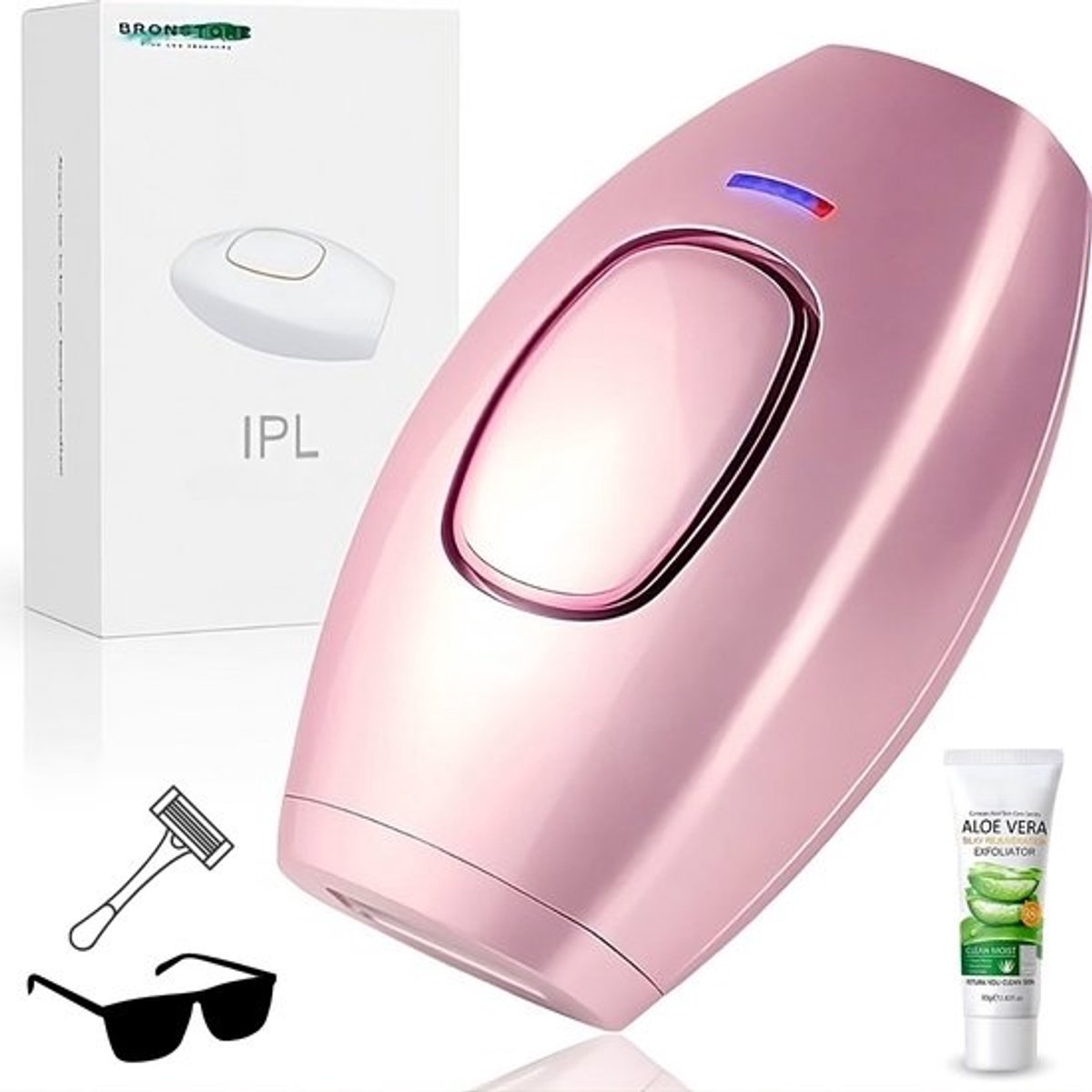 Bol.com BronStore® Laser Ontharingsapparaat - IPL Ontharing Apparaat - Epileerapparaat Dames & Heren - Ontharingsapparaten - Inc... aanbieding