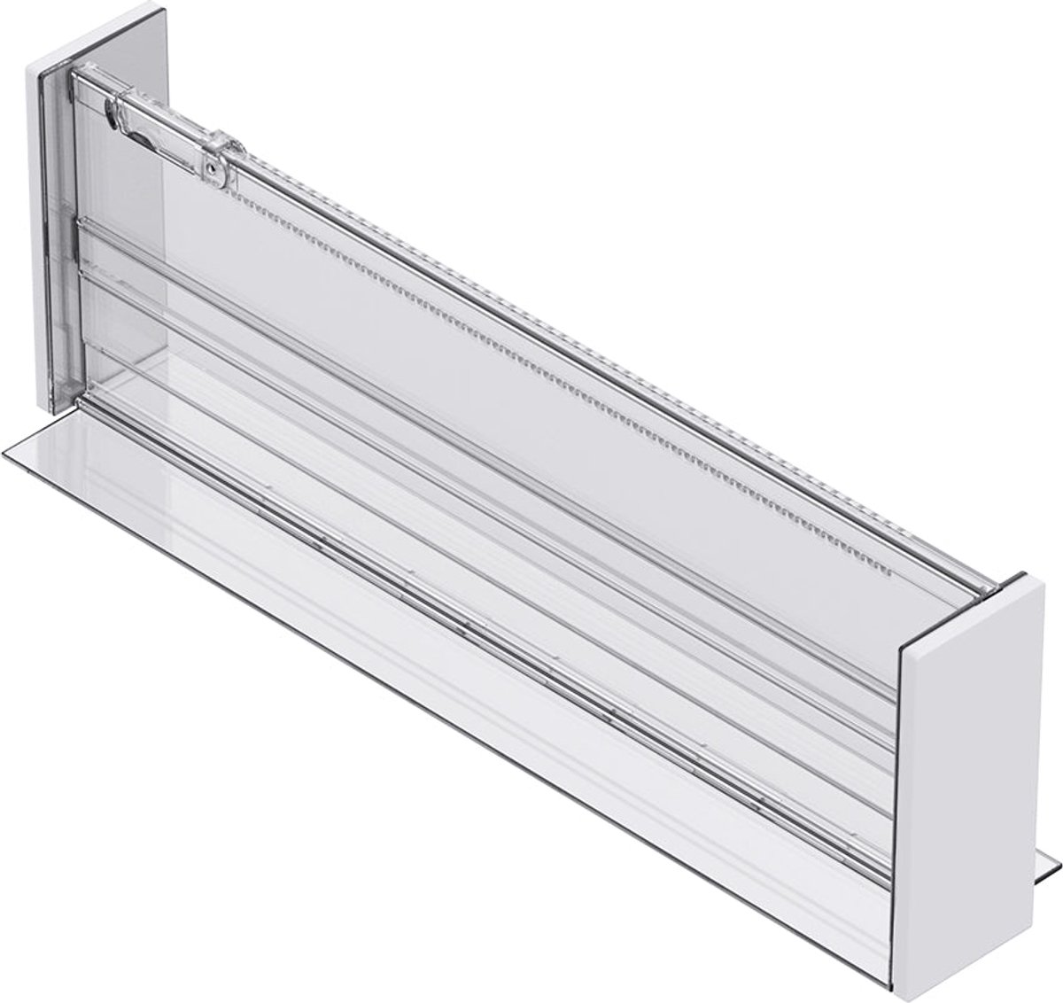 So Clever Ladeverdeler 11.5 cm hoog 6 stuks (voordeelbundel) - Transparant - Klaar voor gebruik | Verstelbaar | Uitschuifbaar | Anti-slip
